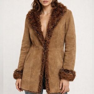 Vintage Y2K Penny Lane Wilson’s Leather Coat Women’s Small Jacket FLAWS